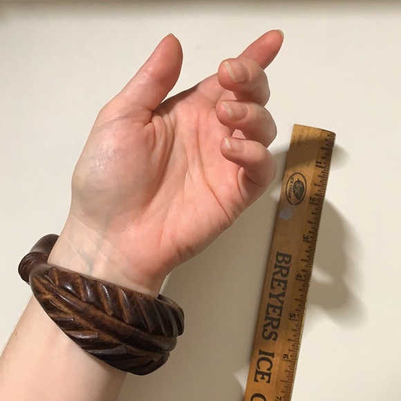 Vintage Hand-carved Wood Ouroboros Luck Dragon - Picture 3 of 10